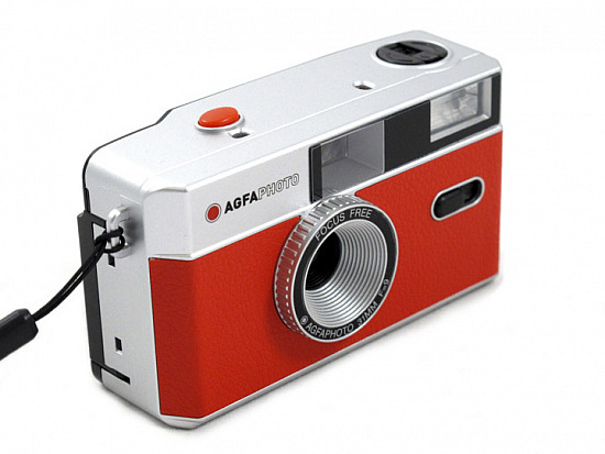 Agfa reusable 35mm camera, red