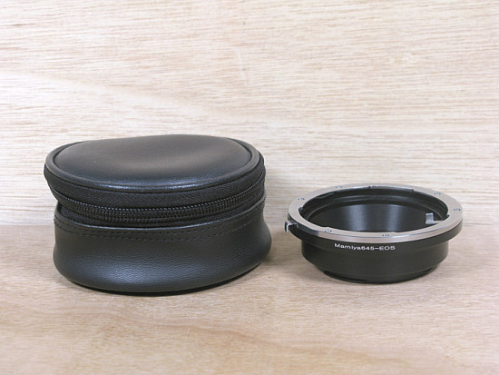Mamiya 645 lens - Canon EOS camera, CMA01